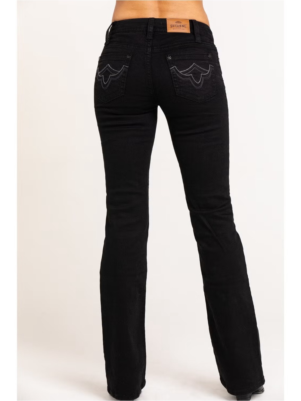 Black/Charcoal Bootcut Boot Barn Shyanne Riding Jeans